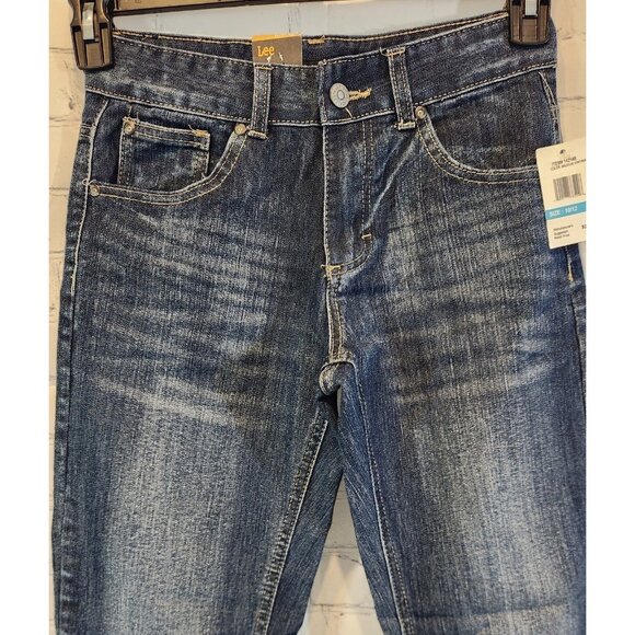 Lee Jeans Straight Fit Active Stretch Blue Boys Size 10/12 NEW WITH‎ TAGS - Picture 3 of 10